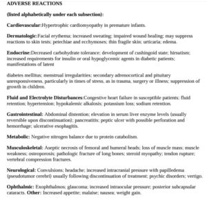 Side Affects of Prednisolone